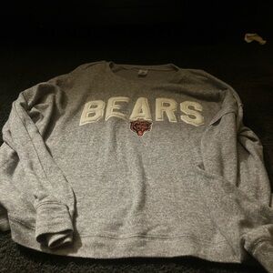 Super cute Chicago Bears fluffy comfy sweatshirt to cheer on our Chicago Bears!